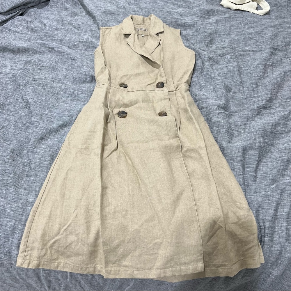 NEW LinenID heavy linen Blossom dress